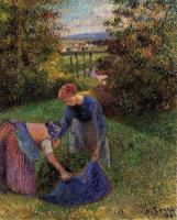 Pissarro, Camille - Women Gathering Grass